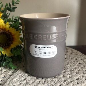 Le Creuset Stoneware Gray Utensil Crock